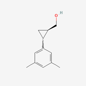 Chemical structure of (trans-2-(3,5-dimethylphenyl)cyclopropyl)methanol