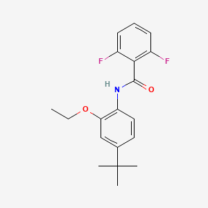 Chemical structure of (trans-1-benzyl-4-(4-(difluoromethoxy)phenyl)pyrrolidin-3-yl)methanol