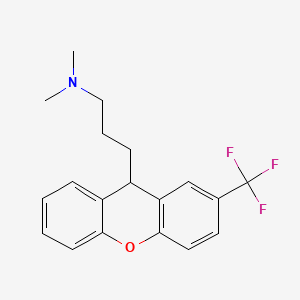 Chemical structure of (trans-1-benzyl-4-(2-(trifluoromethyl)phenyl)pyrrolidin-3-yl)methanol