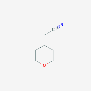 Chemical structure of (Tetrahydro-pyran-4-ylidene)acetonitrile