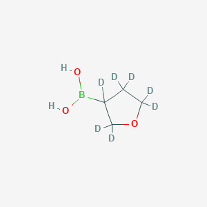 Chemical structure of (Tetrahydrofuran-d7)-3-boronic acid