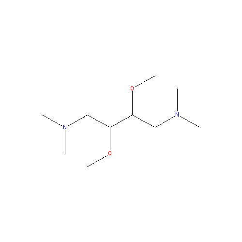Chemical structure of (S,S)-(+)-2,3-Dimethoxy-1,4-bis(dimethylamino)butane