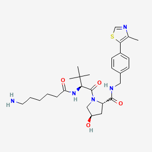 Chemical structure of (S,R,S)-AHPC-C5-NH2