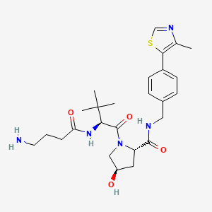 Chemical structure of (S,R,S)-AHPC-C3-NH2