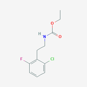 Chemical structure of (S,E)-Methyl 2-amino-4-(4-fluorophenyl)but-3-enoate hydrochloride