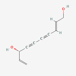 Chemical structure of (S,E)-Deca-2,9-diene-4,6-diyne-1,8-diol