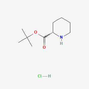 Chemical structure of (S)-tert-Butyl piperidine-2-carboxylate hydrochloride