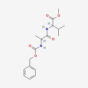 Chemical structure of N2-Benzyl tert-butyl N2-carboxy-L-2-aminoglutaramate