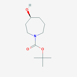 Chemical structure of (S)-tert-Butyl 4-hydroxyazepane-1-carboxylate