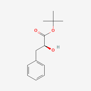 Chemical structure of (S)-tert-Butyl 2-hydroxy-3-phenylpropanoate