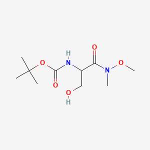 Chemical structure of N~2~-(tert-Butoxycarbonyl)-N-methoxy-N-methylserinamide