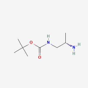 Chemical structure of (S)-tert-Butyl (2-aminopropyl)carbamate