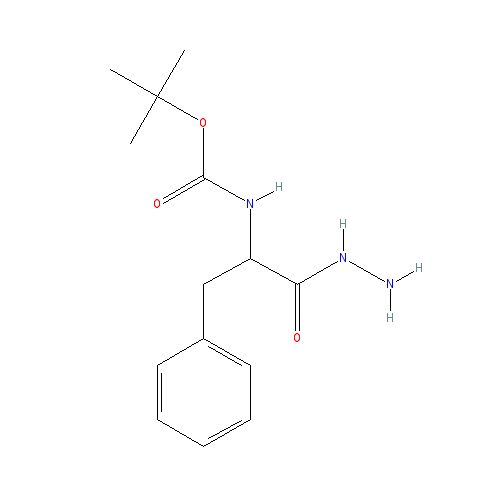 Chemical structure of tert-butyl N-[1-(hydrazinecarbonyl)-2-phenylethyl]carbamate