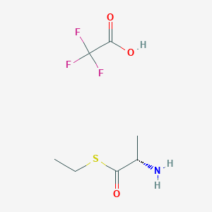 Chemical structure of (S)-S-Ethyl 2-aminopropanethioate 2,2,2-trifluoroacetate