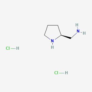 Chemical structure of (S)-Pyrrolidin-2-ylmethanamine dihydrochloride