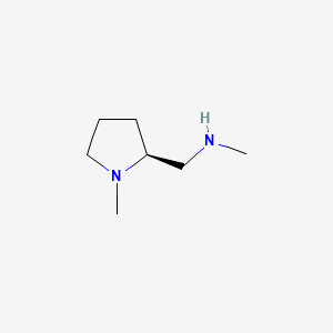 Chemical structure of (S)-N-Methyl-1-(1-methylpyrrolidin-2-yl)methanamine