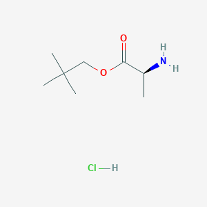 Chemical structure of L-Alanine neopentyl ester hydrochloride