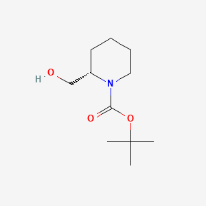 Chemical structure of (S)-N-Boc-piperidine-2-methanol