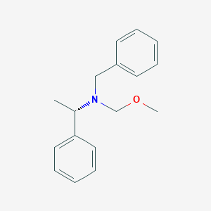 Chemical structure of (S)-N-benzyl-N-(methoxymethyl)-1-phenylethanamine