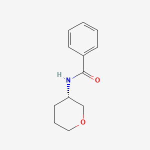 Chemical structure of (S)-N-(Tetrahydro-2H-pyran-3-yl)benzamide