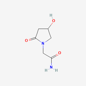 Chemical structure of (S)-Methyl 5-oxopiperazine-2-carboxylate