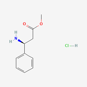 Chemical structure of Methyl (S)-3-phenyl-beta-alaninate hydrochloride