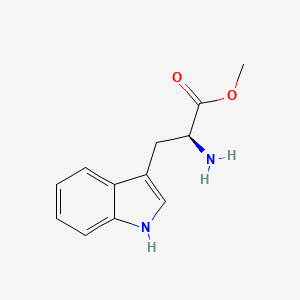 Chemical structure of L-Tryptophan, methyl ester