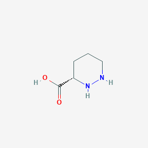 Chemical structure of (S)-Hexahydropyridazine-3-carboxylic acid