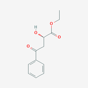 Chemical structure of (S)-ethyl 2-hydroxy-4-oxo-4-phenylbutanoate