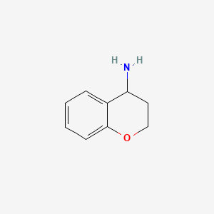 Chemical structure of (S)-Chroman-4-amine