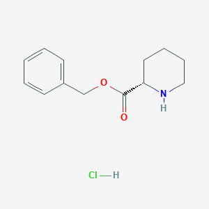 Chemical structure of (S)-Benzyl Piperidine-2-Carboxylate Hydrochloride