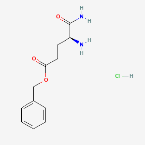Chemical structure of H-Glu(obzl)-NH2 hcl