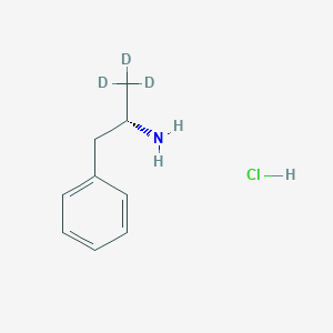 Chemical structure of (S)-Amphetamine-d3 Hydrochloride