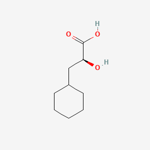 Chemical structure of (S)-a-Hydroxy-cyclohexanepropanoic acid
