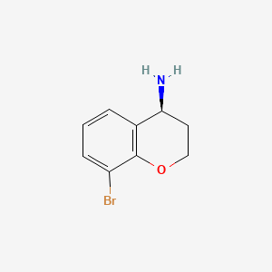 Chemical structure of (S)-8-Bromochroman-4-amine
