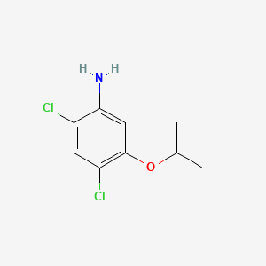Chemical structure of (S)-7-CHLOROCHROMAN-4-AMINE HCL