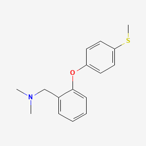 Chemical structure of (S)-6-((2-(Thiophen-2-yl)ethyl)amino)-5,6,7,8-tetrahydronaphthalen-1-ol