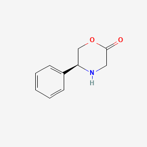 Chemical structure of (S)-5-Phenylmorpholin-2-one