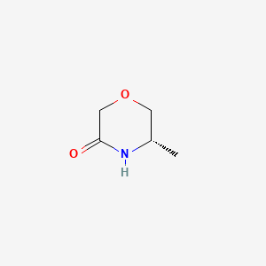 Chemical structure of (S)-5-Methyl-3-morpholinone