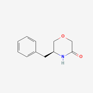 Chemical structure of (S)-5-Benzylmorpholin-3-one