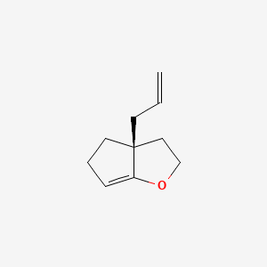 Chemical structure of (S)-5-Allyl-2-oxabicyclo[3.3.0]oct-8-ene