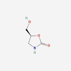 Chemical structure of (S)-5-(Hydroxymethyl)oxazolidin-2-one