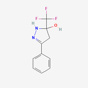 Chemical structure of (S)-4-Methyl-2-(5-(trifluoromethyl)pyridin-2-yl)-4,5-dihydrooxazole