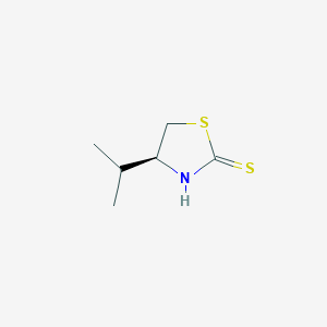 Chemical structure of (S)-4-Isopropylthiazolidine-2-thione