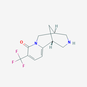 Chemical structure of (S)-4-Isopropyl-2-(4-(trifluoromethyl)pyridin-2-yl)-4,5-dihydrooxazole