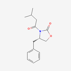 Chemical structure of (4S)-4-Benzyl-3-isovaleryloxazolidin-2-one