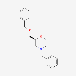 Chemical structure of (S)-4-benzyl-2-((benzyloxy)methyl)morpholine
