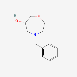 Chemical structure of (S)-4-Benzyl-1,4-oxazepan-6-ol