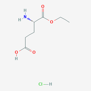 Chemical structure of 1-Ethyl L-2-aminoglutarate hydrochloride