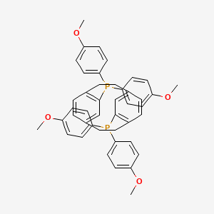 Chemical structure of (S)-4,12-Bis(4-methoxyphenyl)-[2.2]-paracyclophane